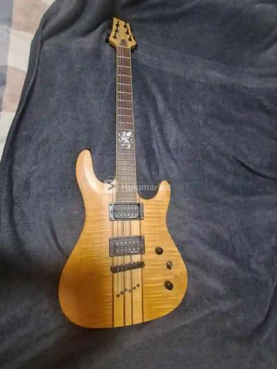 electric guitar with its box & amplifier