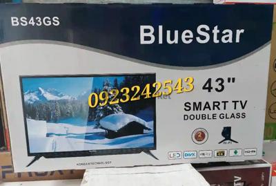 BLUE STAR 43 INCH TV DOUBLE GLASS SMART 4K TV
