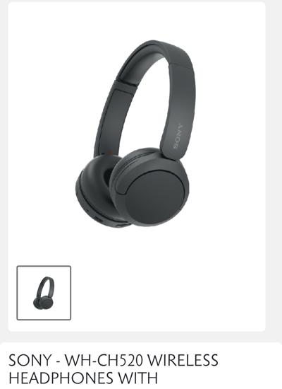 SONY - WH-CH520 WIRELESS
HEADPHONES WITH