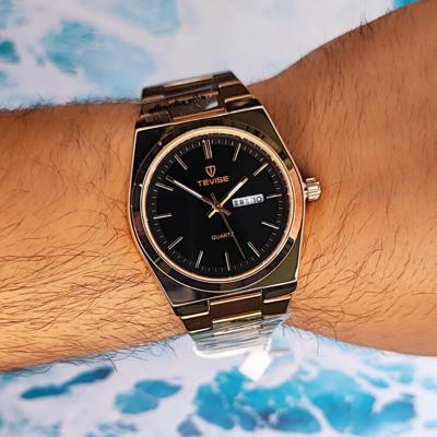 Quartz Watch Tevise Waterproof Men Round Dial men's watch