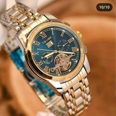Tevise Luxury Men's Watch, Retro Carved ,Waterproof Hollow Men's Mechanical Watche