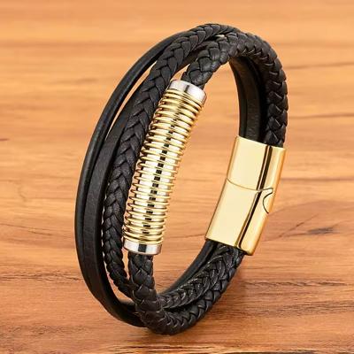 Black Leather Bracelet