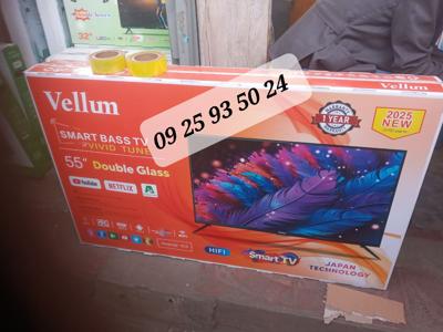 VELLUM 55INCHTV SMART 4K NEW 20 25 MODEL DOUBLE SCREEN