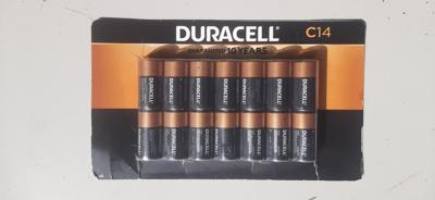 Duracell CopperTop C Alkaline Battery pack.