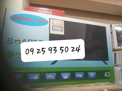Super FINE 43INCH TV smart 4k android double screen