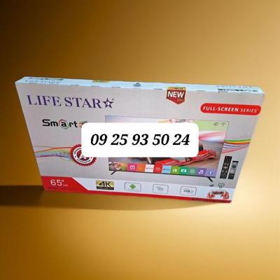 LIFE STAR 65INCH TV SMART 4K NEW 20 25 MODEL DOUBLE SCREEN