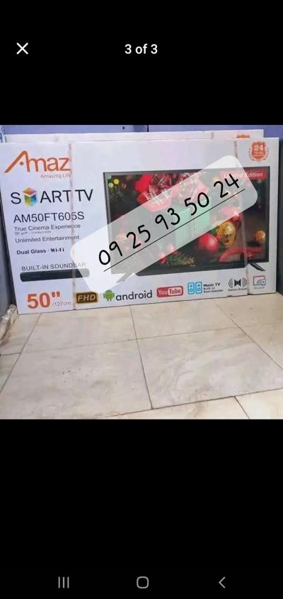 AMAZ 50INCH TV SMART 4K ANDROID