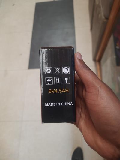 Jwpattern 6v 4.5ah Rechargeable Battery