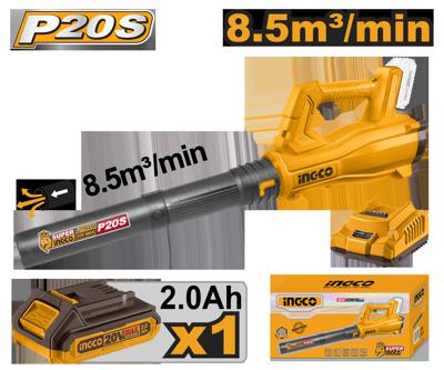 Ingco CABLI203235 20V Lithium-Ion Cordless Blower Set