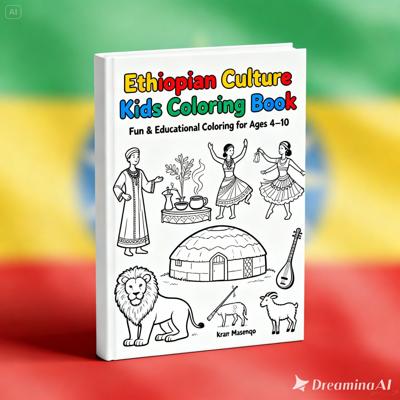 Ethiopian culture coloring book