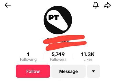 TikTok account