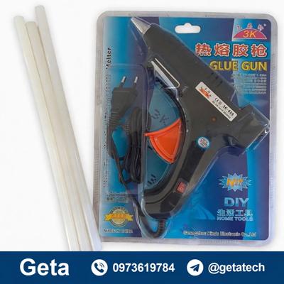 Professional Hot Melt Glue Gun with 3 Glue Stick Refills – Fast Heating DIY Craft & Repair Tool