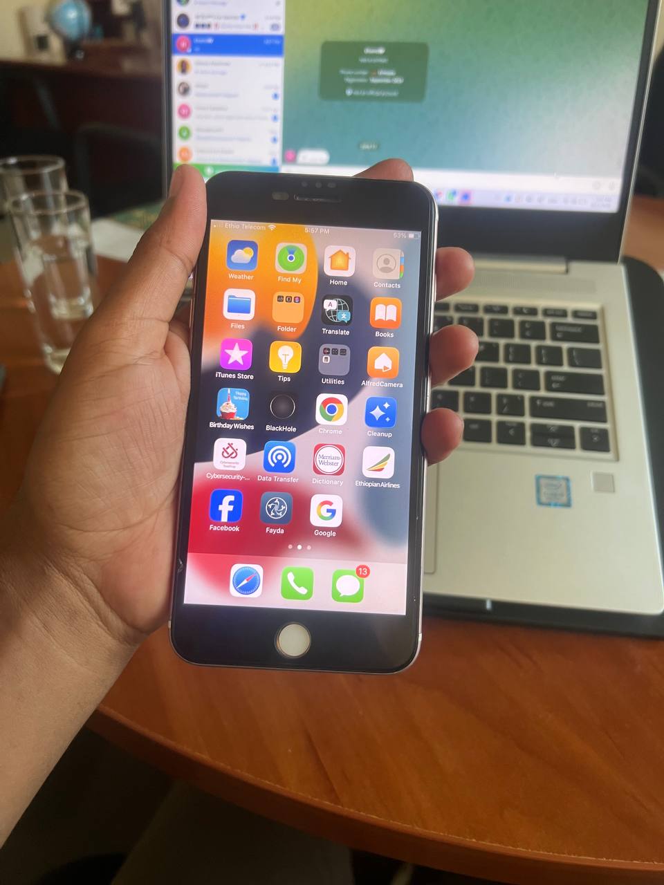 Iphone 7+ fingerprint work 256 gb