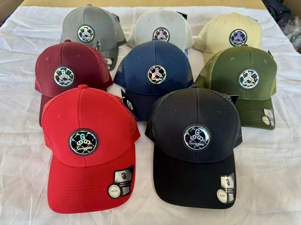 Georgia Circular Mesh Caps: