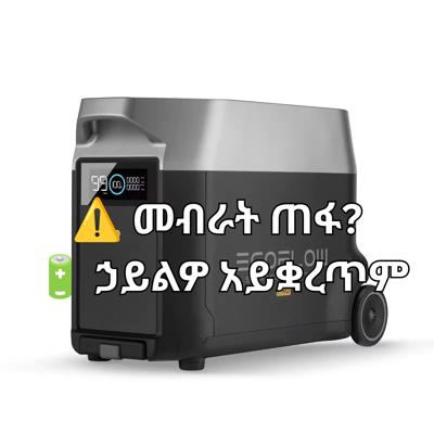 EcoFlow Delta Pro 3600Wh Portable Power Station | Solar Generator | Backup Power Ethiopia