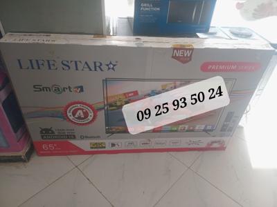 LIFE STAR 65INCH TV SMART 4K ANDROID NEW 20 26 MODEL