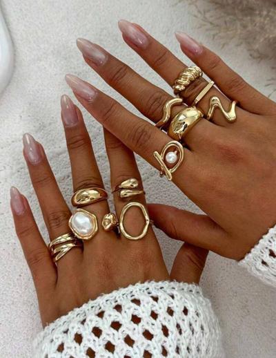 11 pcs set rings
