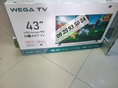 WEGA 43INCH TV SMART 4K ANDROID NEW 20 25 MODEL