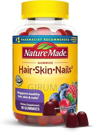 Hair Skin Nails Dietry Supplement, 90 Gummies