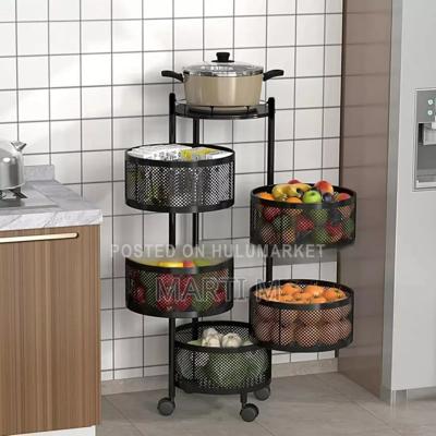 5 Layer Moveable Kitchen Storage Rack