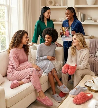 Ultra-Cozy Plush Faux-Fur Indoor Slippers – Soft Slip-on House Shoes