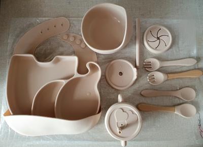 👶 Baby Silicone Feeding Set (9 Pieces)