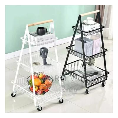 3 Layers Metal Rolling Cart