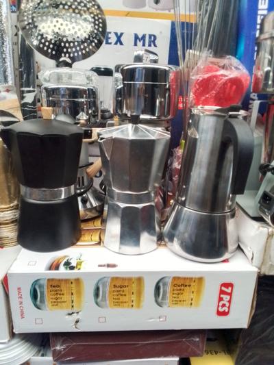 ‎# Premium Stainless Steel Moka Pot electric Stove (የቡና ማፍያ)