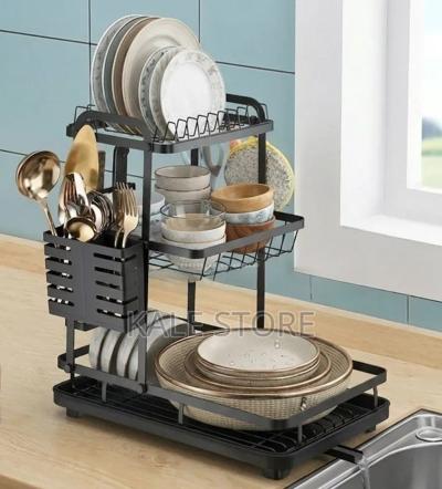 Tier Dish Drainer Storage Rack