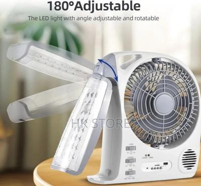 6 in 1 Rechargeable Fan With Led Lamp