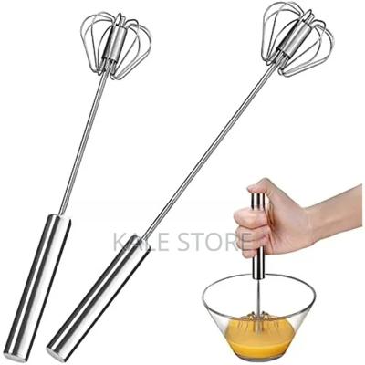Stainless Steel Semi-automatic Egg Whisk - Mixer