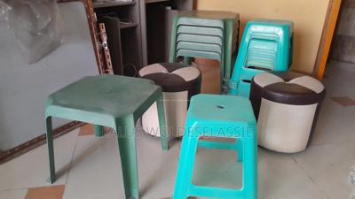 Small Plastic Chairs and Tablets
