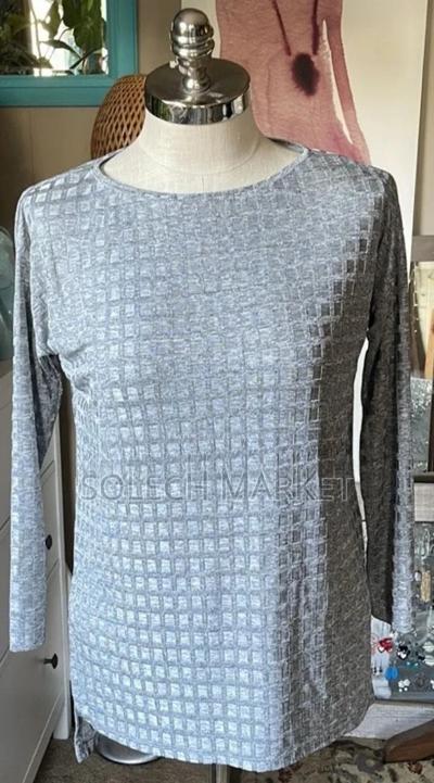 Zara Silver Hi-Low Long-Sleeve