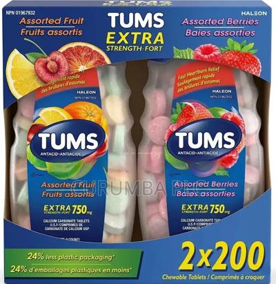 Tums Extra Strength Antacid Tablets 2x200