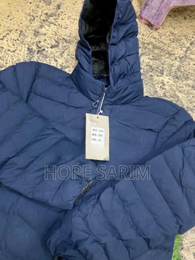 Husenlang Navy Puffer Jacket: