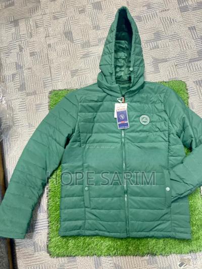 N Family Men's Green Hooded Puffer Jacket