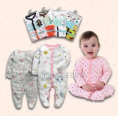 3-piece Newborn Baby Foot Wrapped Jumpsuit