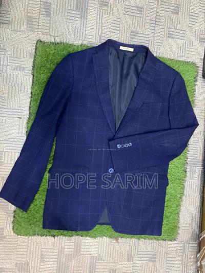 Firs Men's Premium Navy Windowpane Blazer •