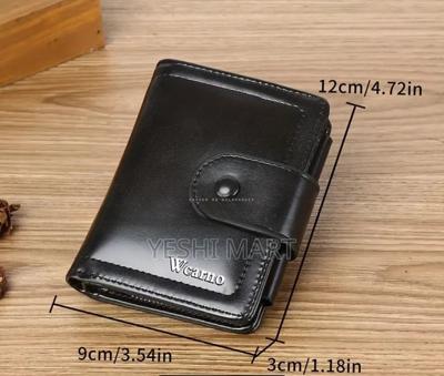 Multifunctional Multi-card Slot Large Capacity Mocha Brown Pu Leather