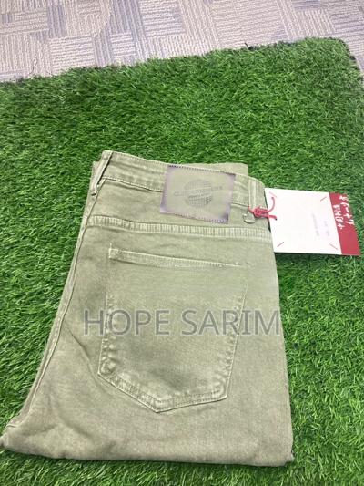 Comdesigner2 Men's Olive Green Denim Jeans •