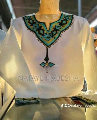 Traditional Man T-Shirt Jacket Suits Scarf Shoes የሐበሻ የሀገር ባህል ልብሶች