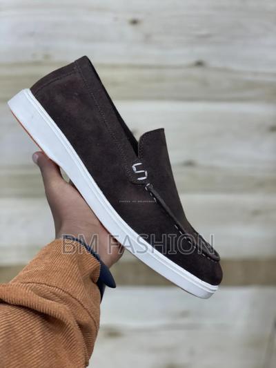 Moncha Brown White Men's Loafers