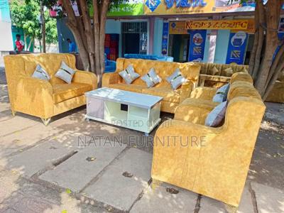 Sofa Set Three-Seater and Matching Single-Seater Armchairs