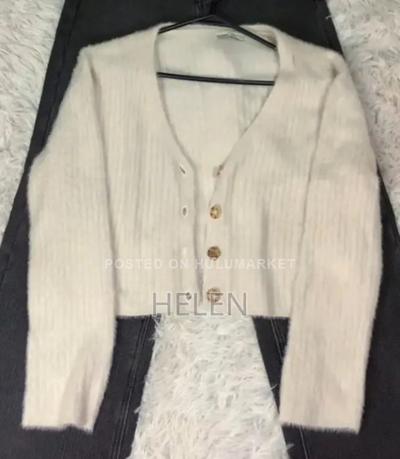 Elegant Cream Fuzzy Cropped Cardigan | Soft Knit Button-Up Sweater