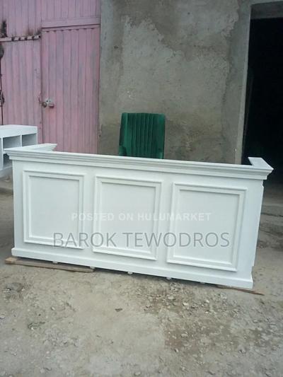 White Reception Desk