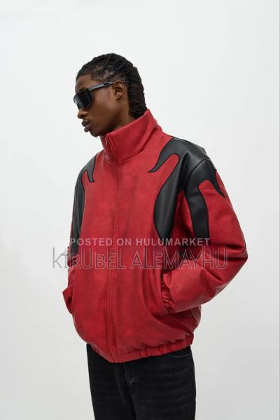 Leather Puffer Jacket