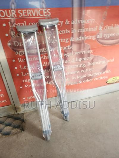 Underarm Adjustable Aluminum Crutch Tall Adult 1pr Ethiopia Wheelchair