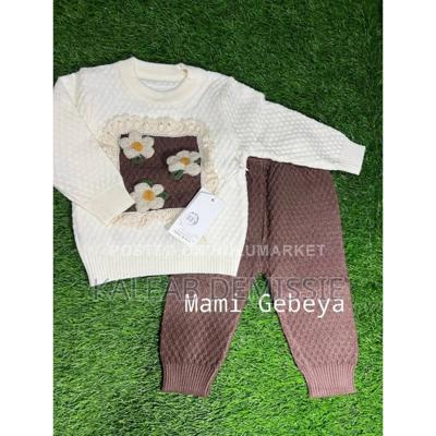 Two-Piece Knitted Baby Clothing Set