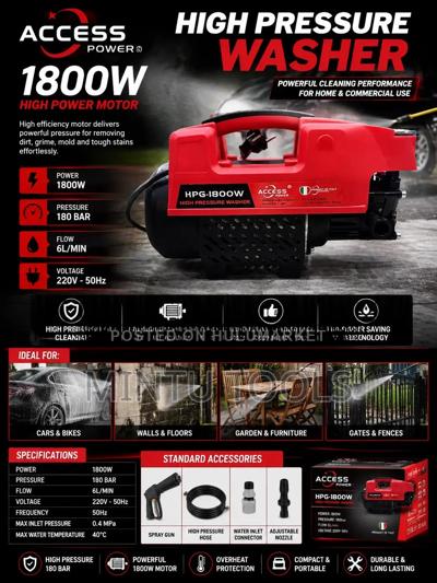 Access Power High Pressure Washer 1800w