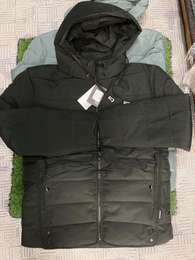 Men's Premium Black Hooded Puffer Jacket